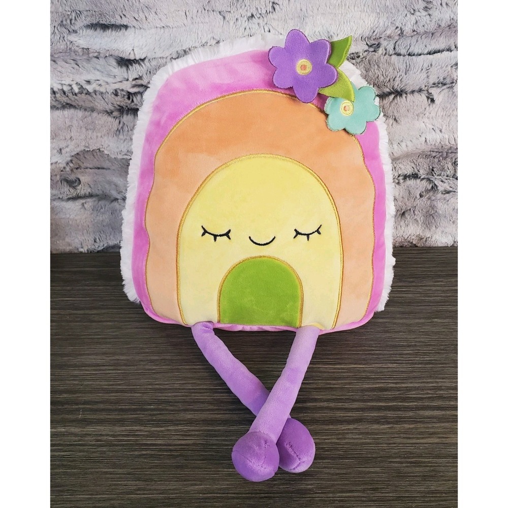 Inter-American Products Anamorphic Rainbow Pillow Plush 15" Stuffed‎ Animal